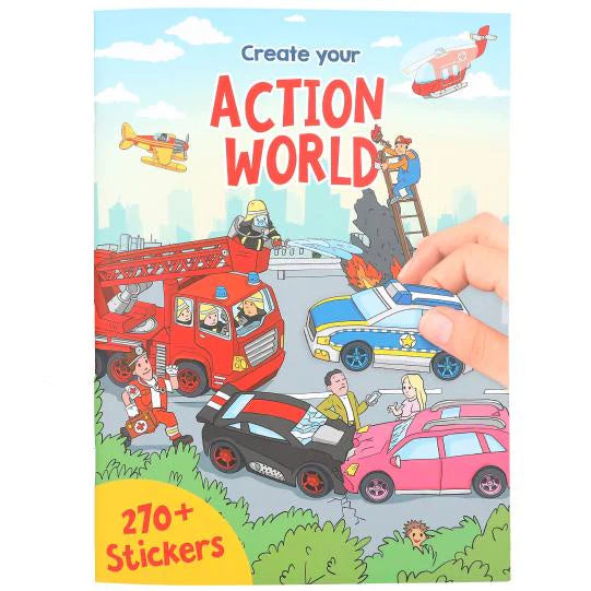 Create Your Action World Stickerbook