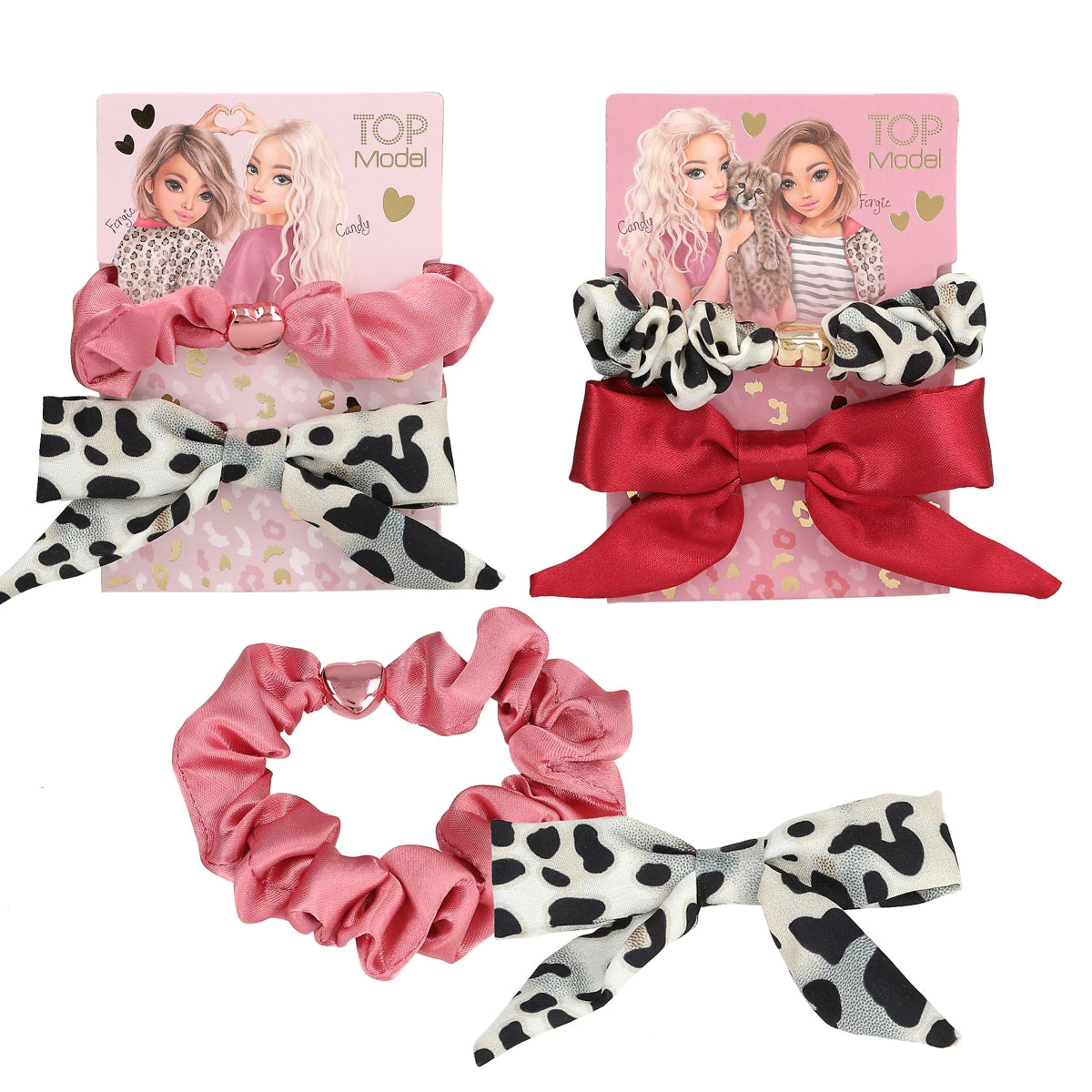 TOPModel Hair Clip and Scrunchie 2pk asst