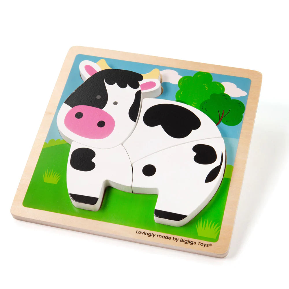 Chunky Lift Out Puzzle Cow