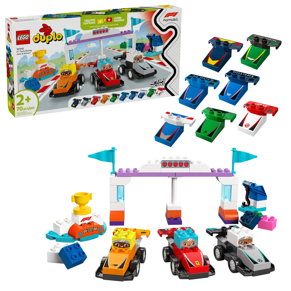 LEGO Duplo - F1 Team Race Cars & Drivers - 10445