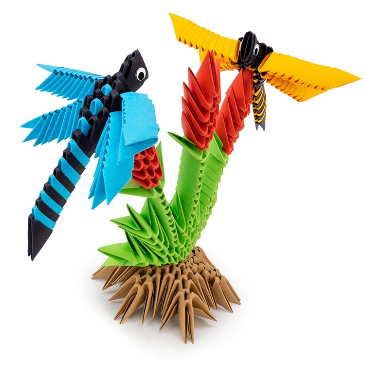 Origami Paper Craft - Dragonflies