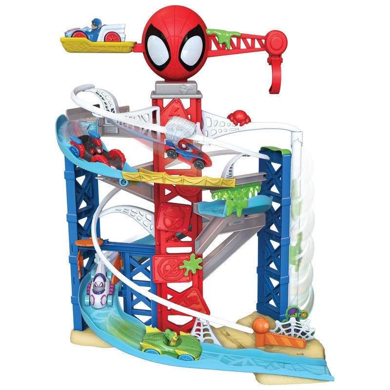 Spidey and His Amazing Friends Construction Zone Chaos Track Playset