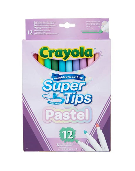 Crayola Supertips Pastel 12pk