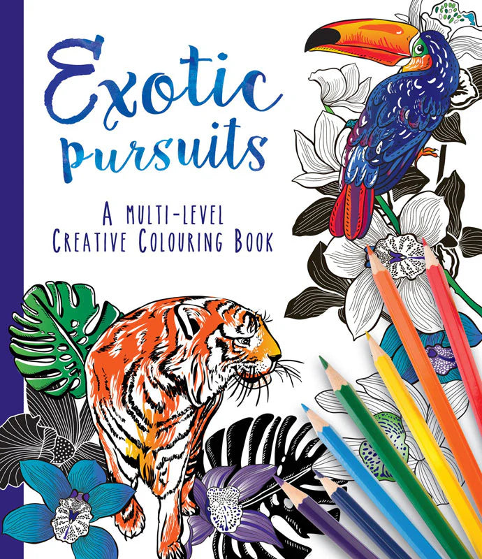 Adult Colouring Book Exotic Pursuits