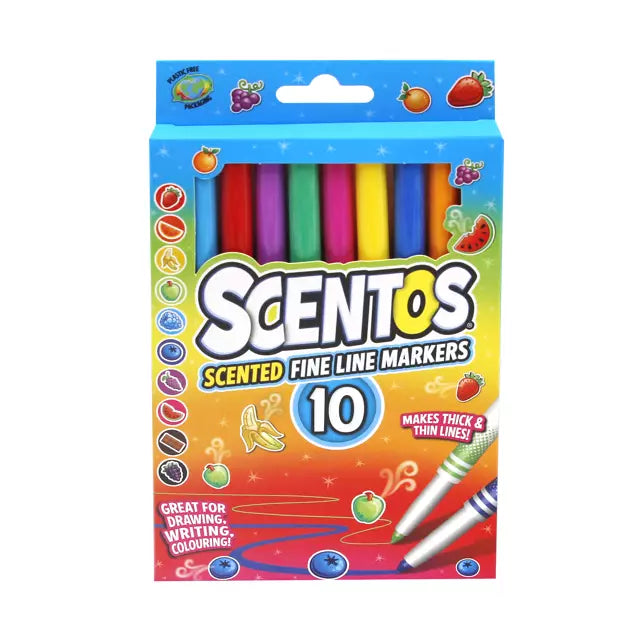 10 Scentos Fine Line Markers