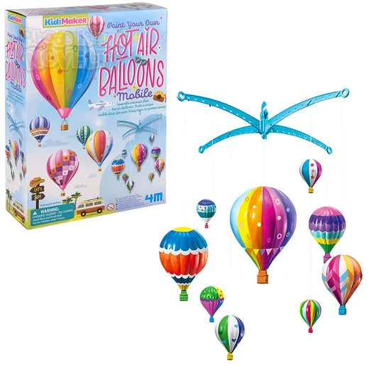 KidzMaker Paint Your Own Hot Air Balloon Mobile