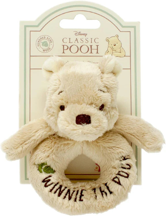 Classic Winnie The Pooh Ring Rattle