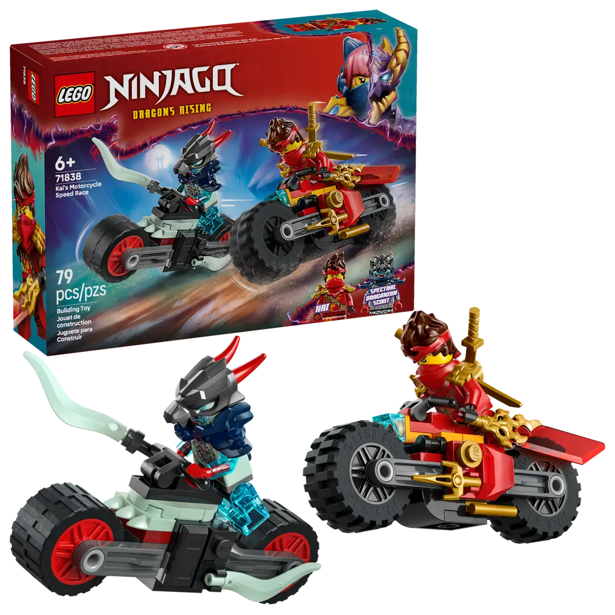 LEGO NINJAGO Kai's Motorcycle Speed Race 71838