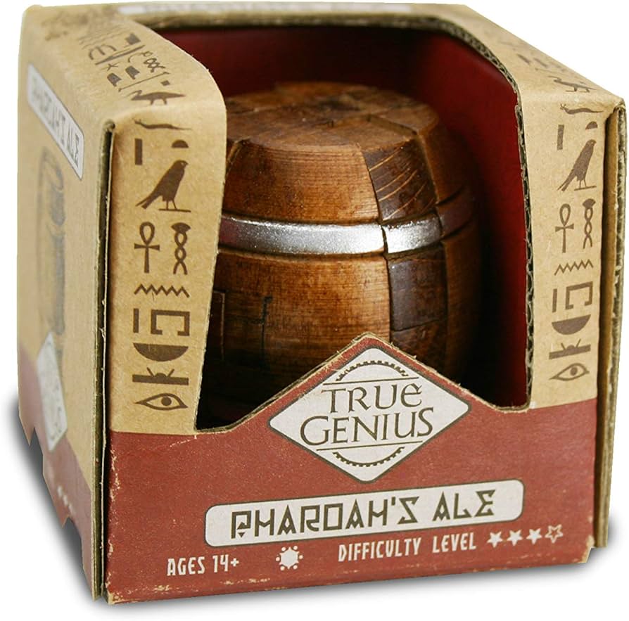 True Genius Pharoah's Ale - Wood Brainteaser Puzzle