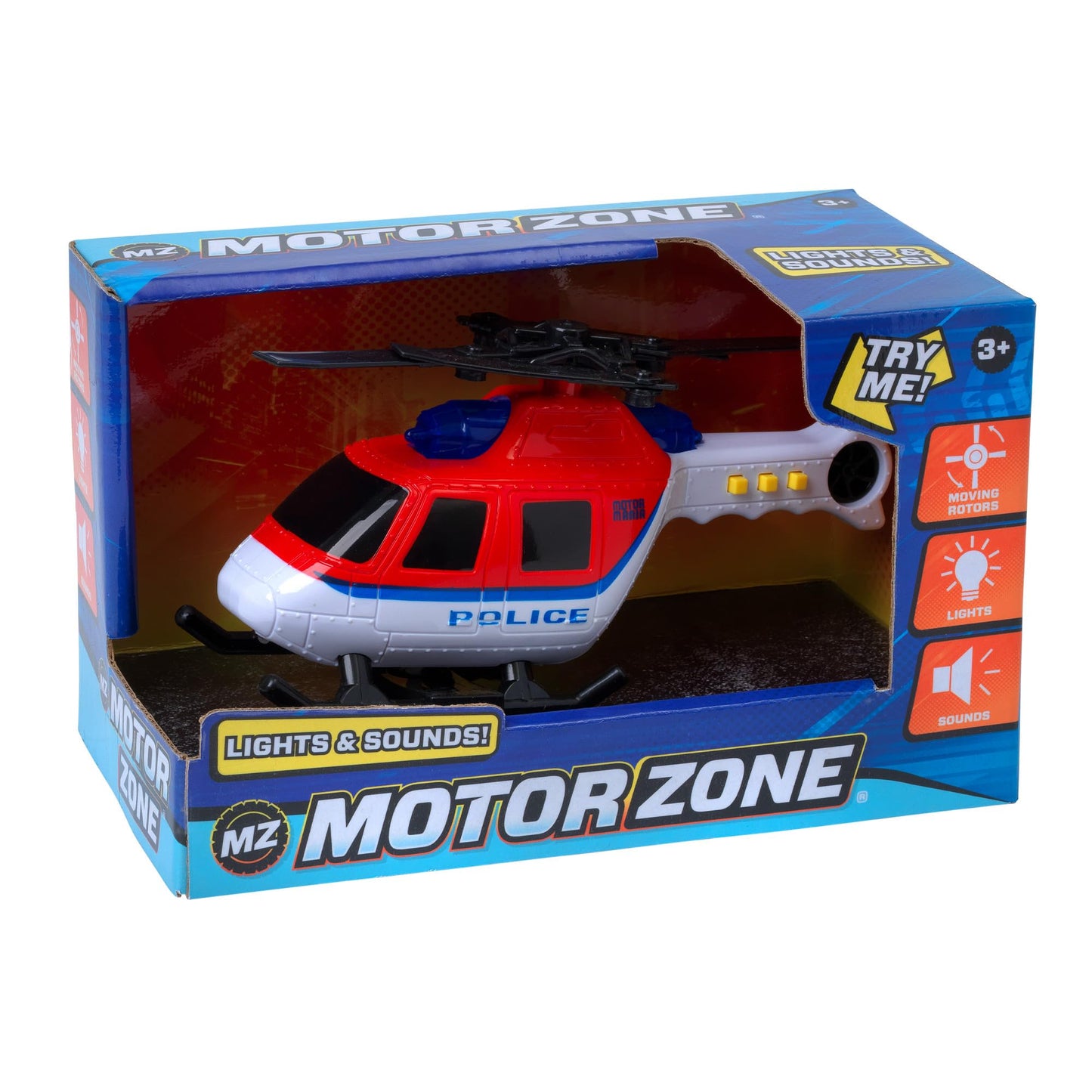 Motor Zone police Helicopter - Lights & Sounds!