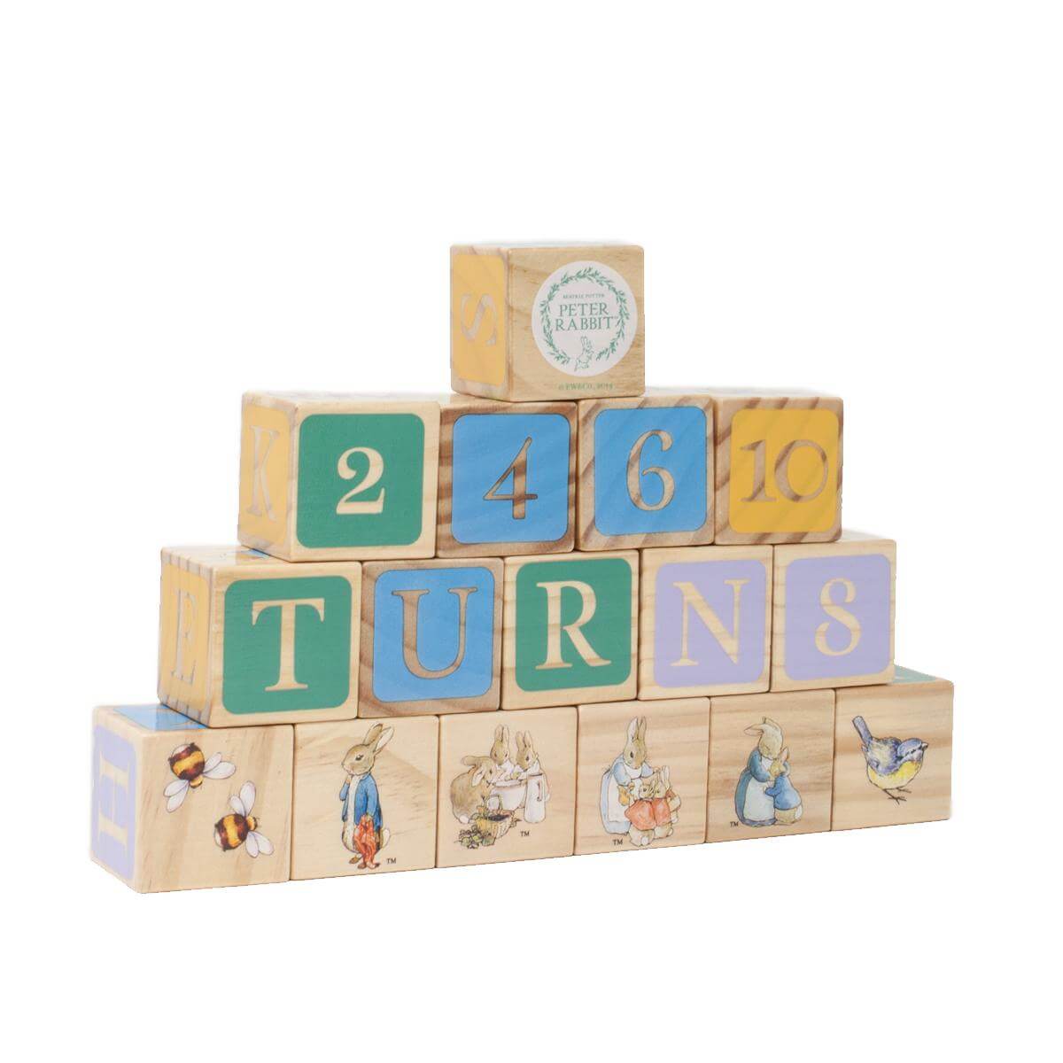 Peter Rabbit Wooden Picture Blocks 16pc