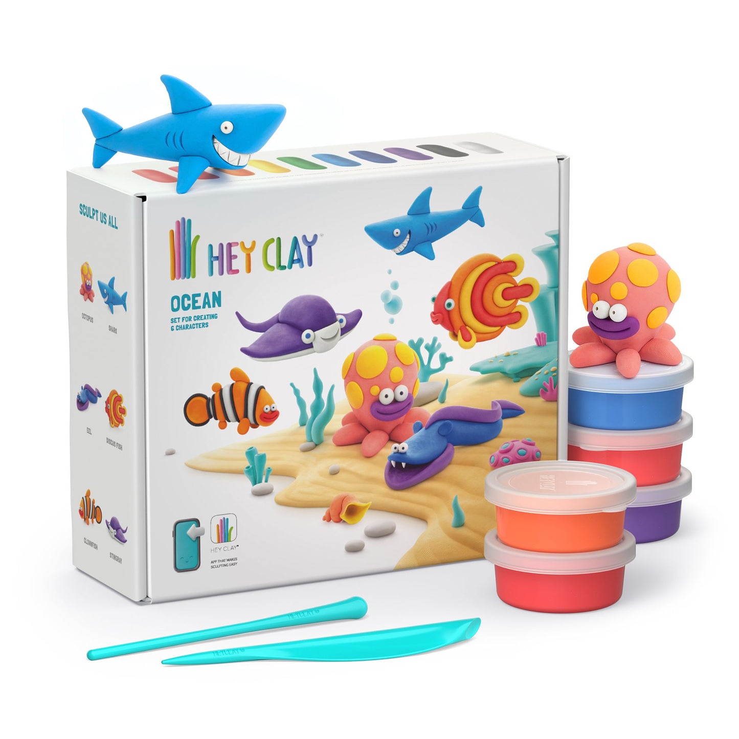 Hey Clay Ocean 6 Can Set Assorted