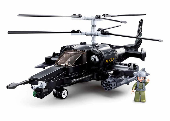 Sluban Model Bricks KA-50 Black Shark