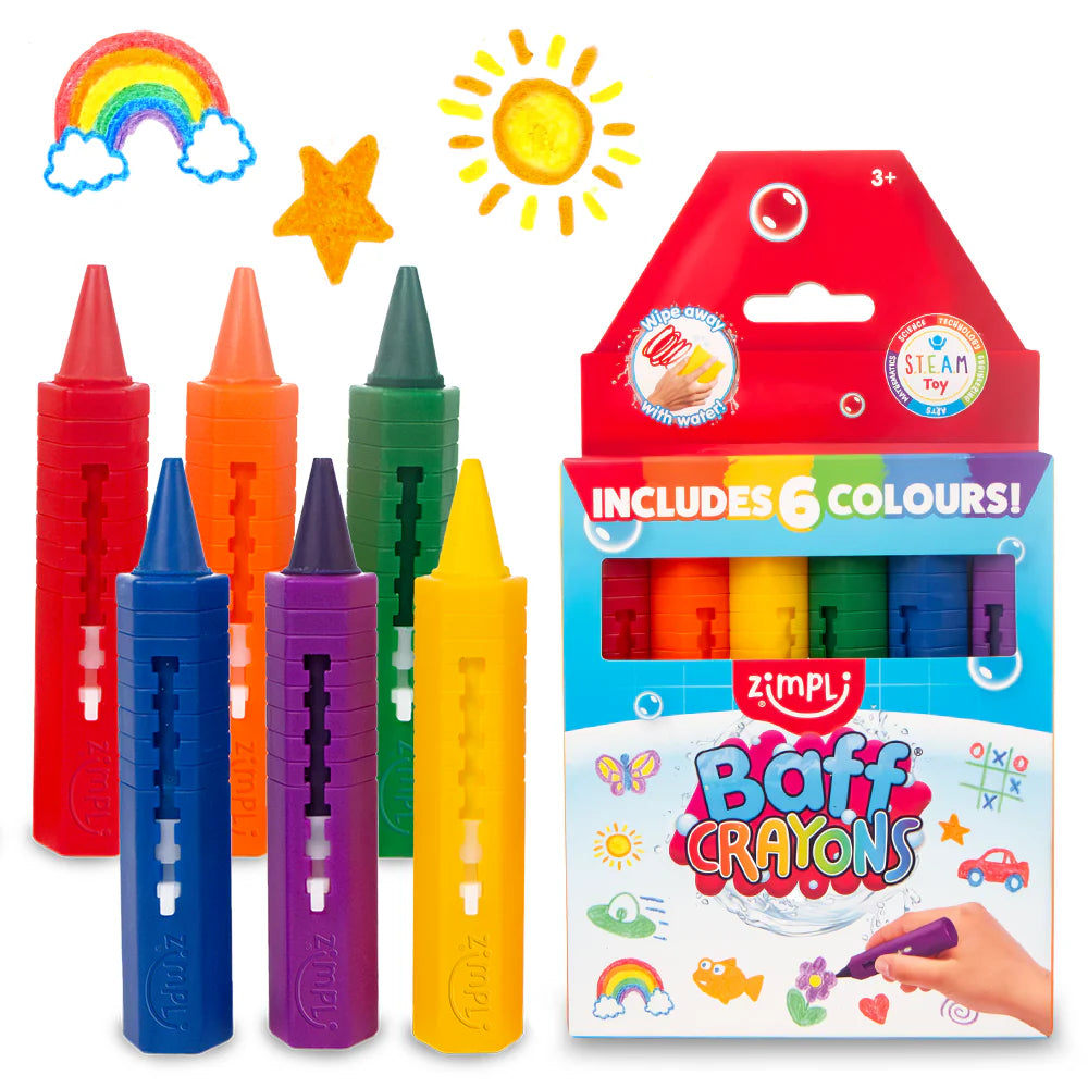 Baff Crayons - 6 pack