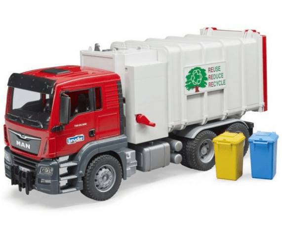 Bruder Man TGS Side Loading Garbage Truck 1:16 Scale