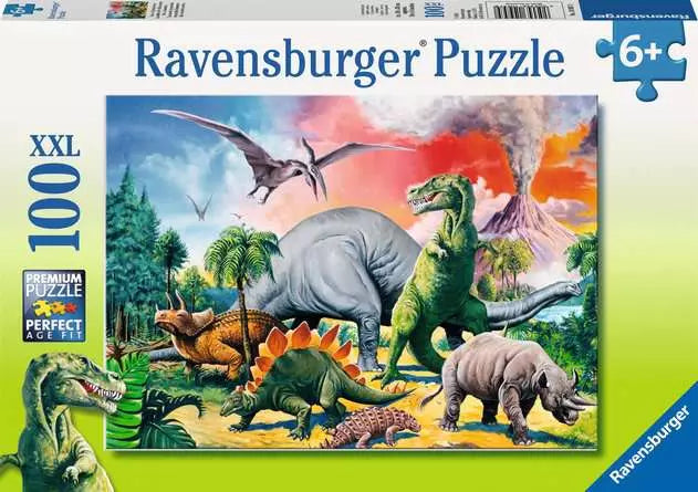 Among the Dinosaurs - 100 piece XXL - Ravensburger Jigsaw
