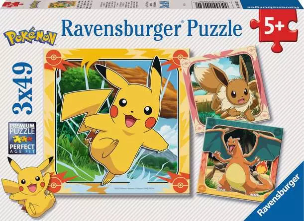 Pokemon - 3 x 49pc - Ravensburger