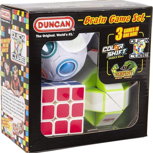 Duncan Brain Game Combo Set - Colour Shift, Quick Cube, Serpent