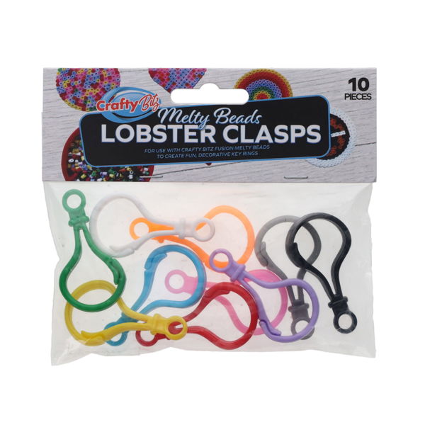 Crafty Bitz 10pc Melty Beads Lobster Clasps
