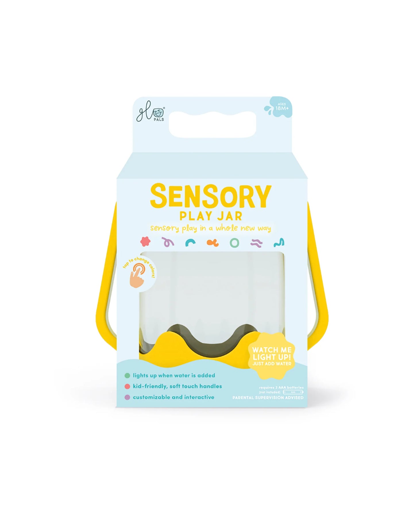 Glow Pals Sensory Play Jar - Yellow