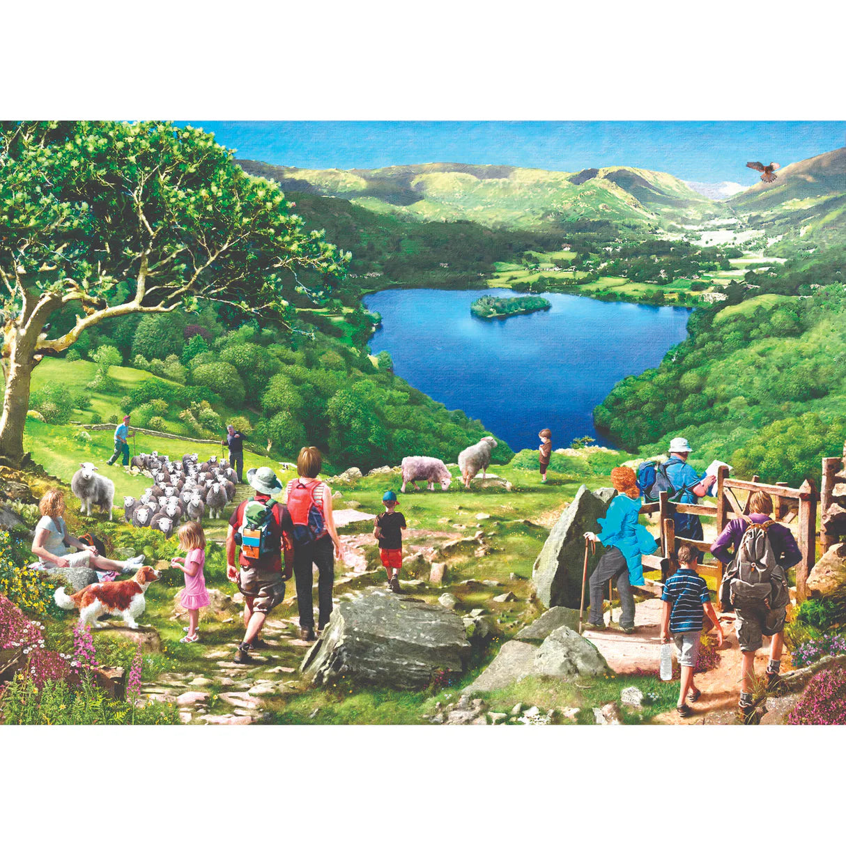 Lake View 500 piece House of Puzzles Jigsaw