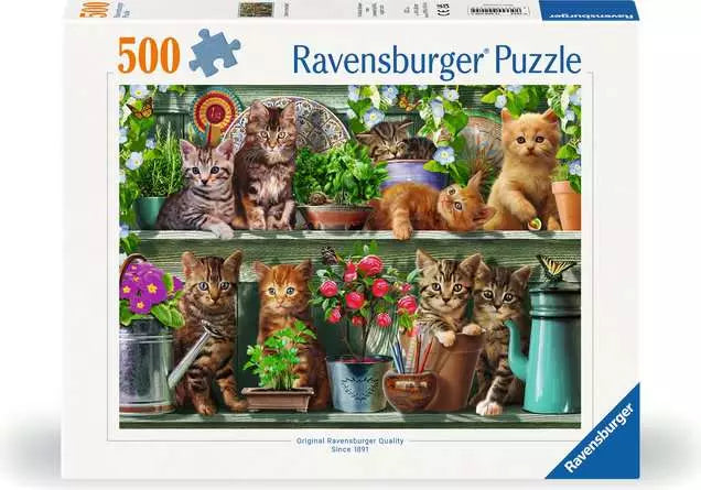 Cats on the Shelf - 500 piece - Ravensburger Jigsaw