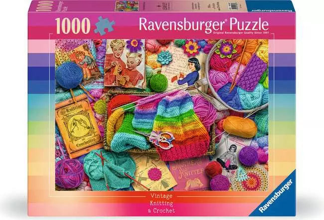 Vintage Knitting & Crochet - 1000 piece - Ravensburger