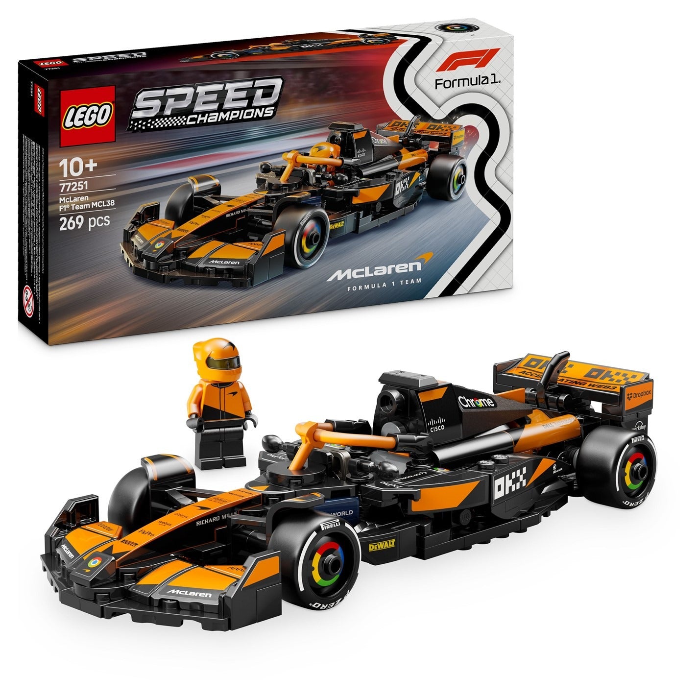 LEGO SPEED CHAMPIONS - Formula 1 McLaren F1 Team MCL38 - 77251