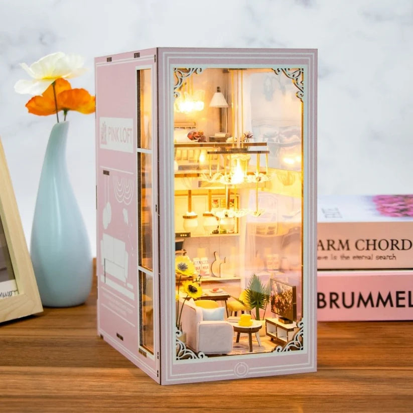 DIY Book Nook Kit - Pink Loft