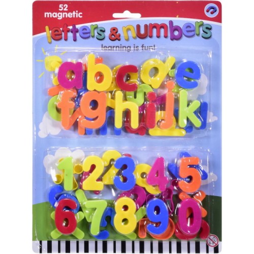 Litreacha Maighnéadacha & Uimhreacha 52pc