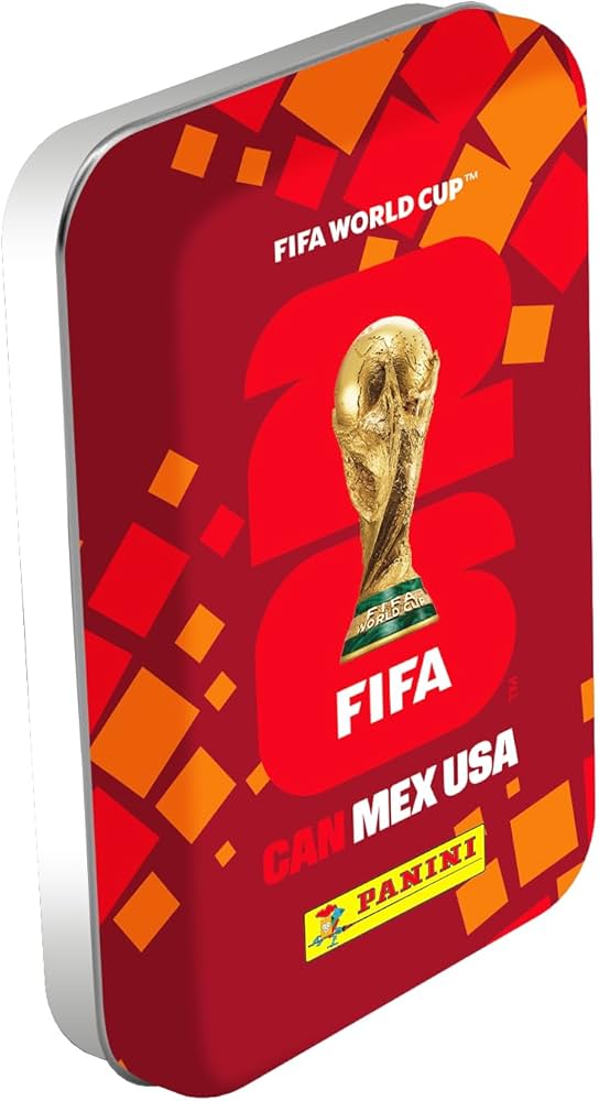 Panini FIFA World Cup Sticker Tin (8 packs) Red