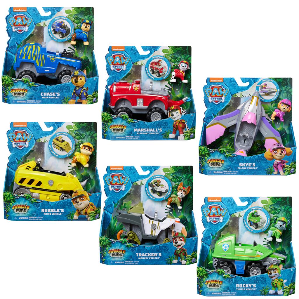 Paw Patrol Jungle Pups Deluxe Vehicle Assorted