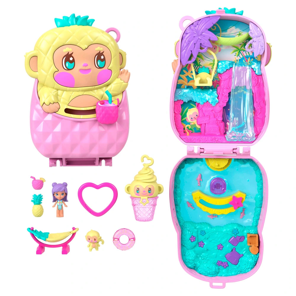 Polly Pocket Big World Pineapple Monkey Compact