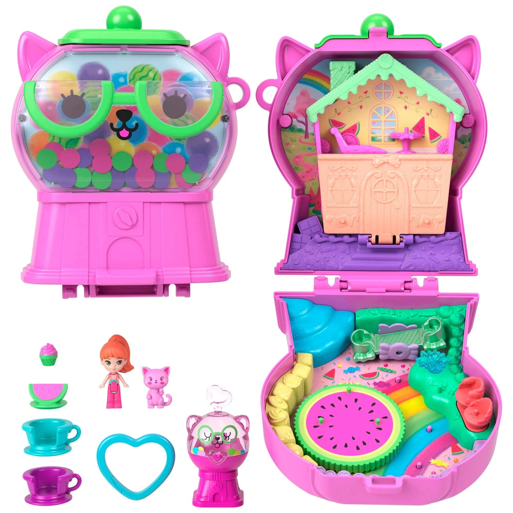 Polly Pocket Big World Gumball Kitty Compact