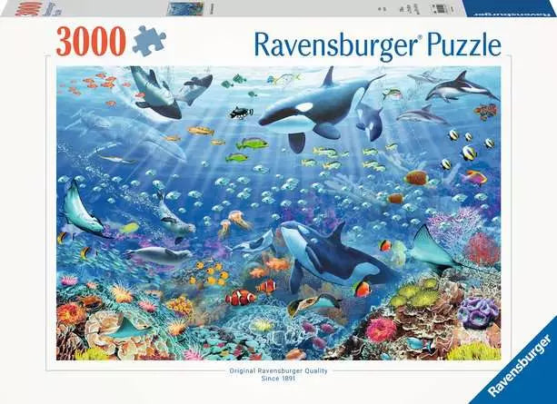 Colourful Underwater World 3000pc Ravensburger Jigsaw Puzzle