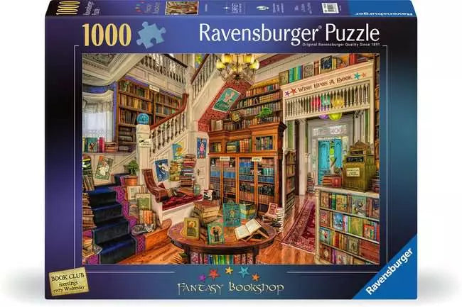 Fantasy Bookshop - 1000pc - Ravensburger Jigsaw