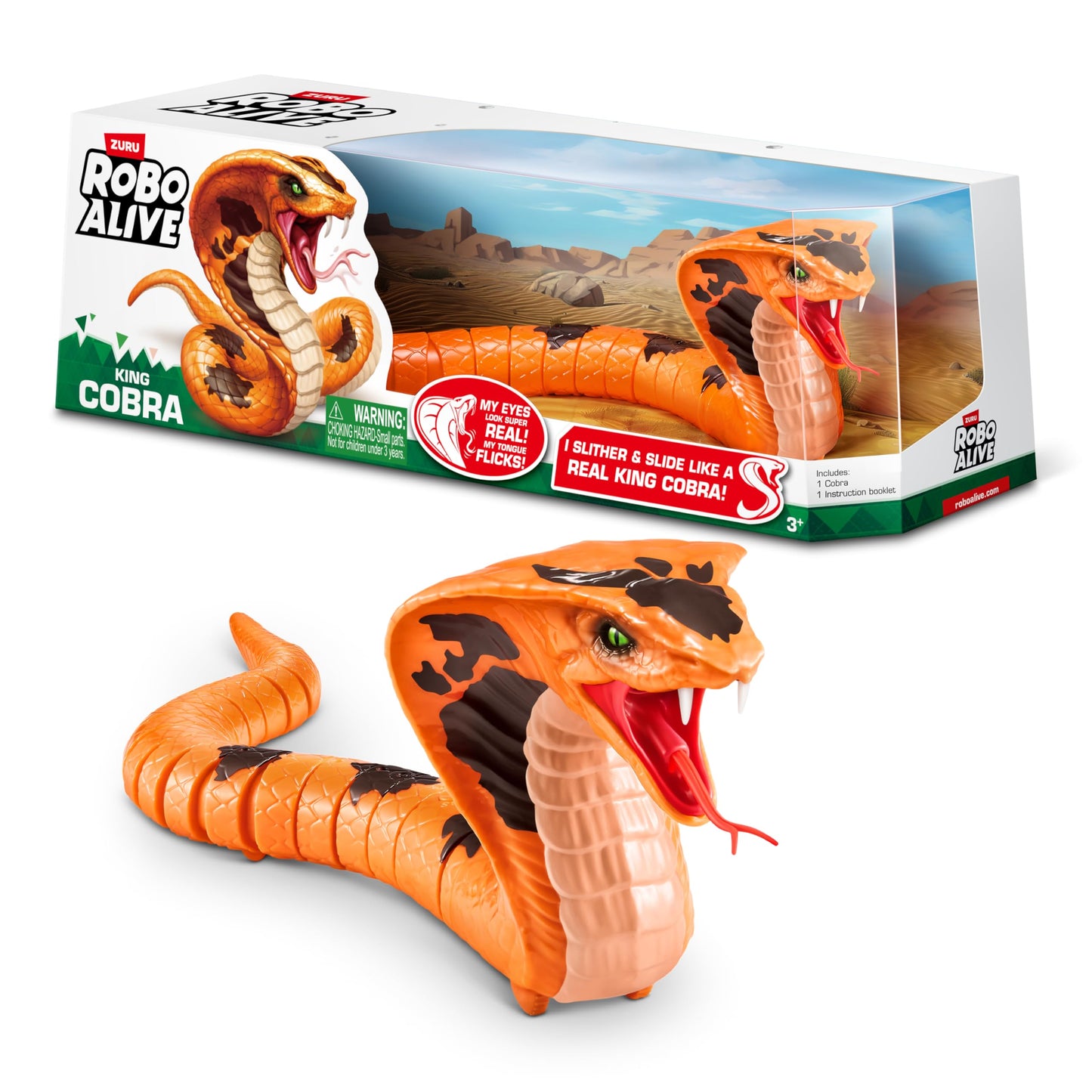Robo Alive King Cobra Orange