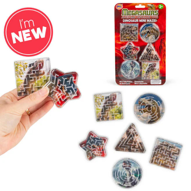 Dinosaur Mini Mazes 6pk