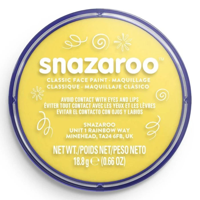 Snazaroo 18ml Yellow Face Paint