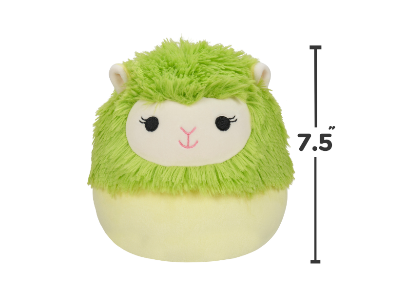 Squishmallow 7.5in Cavaleri the Lime Green Alpaca