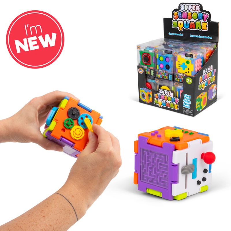 Super Sensory Square Fidget Asst