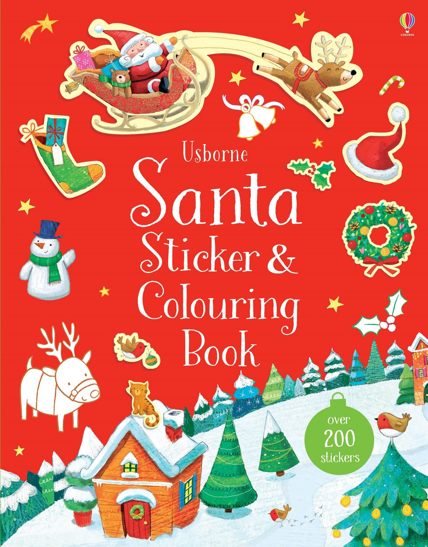 Usborne Christmas Sticker & Colouring Book