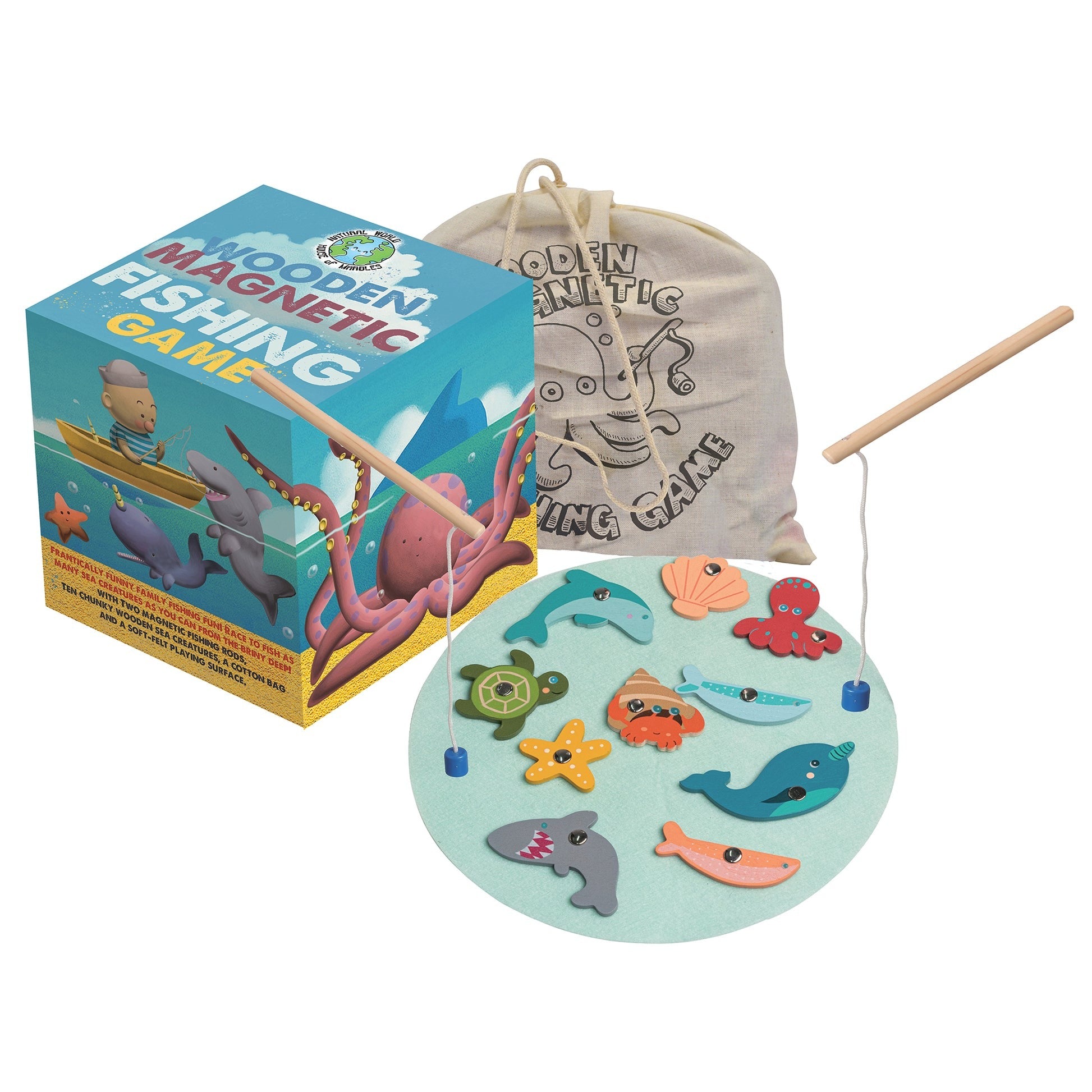 Wooden Magnetic Fishing Game – Toy Corner