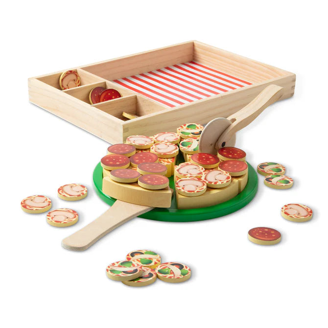 Melissa & Doug Wooden Pizza Party Playset