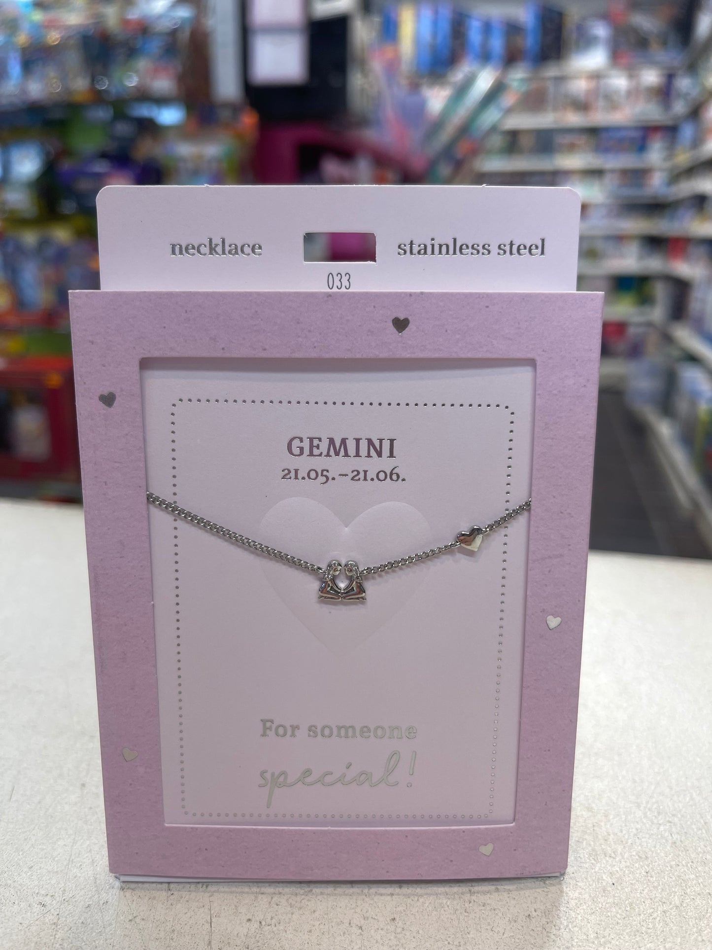 Heart of Gold Necklace - For Someone Special Gemini - 033