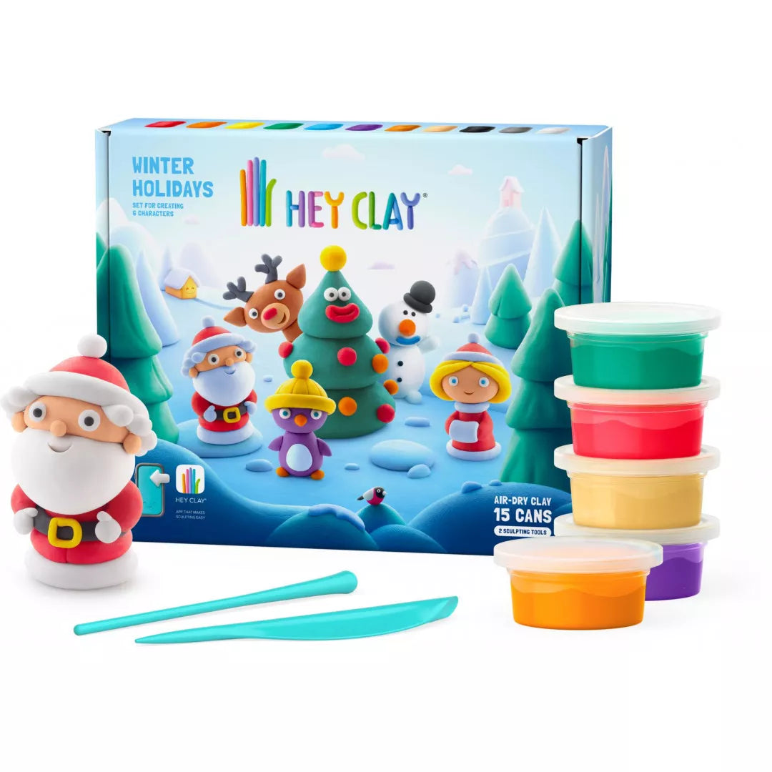 Hey Clay Winter Holidays 15 Can Set