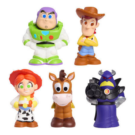 Toy Sory 5 Bath Caddy with 5 Bath Figures