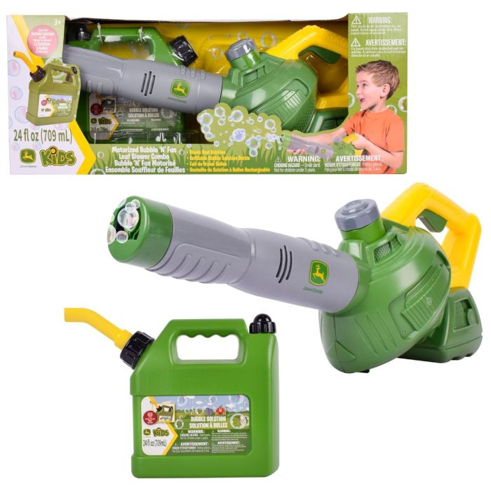 John Deere Bubble n' Fun - Motorized Leaf Blower Combo
