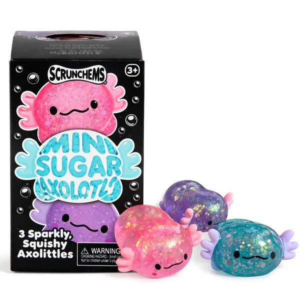 SCRUNCHEMS Mini Axolotl Antistress 3pk