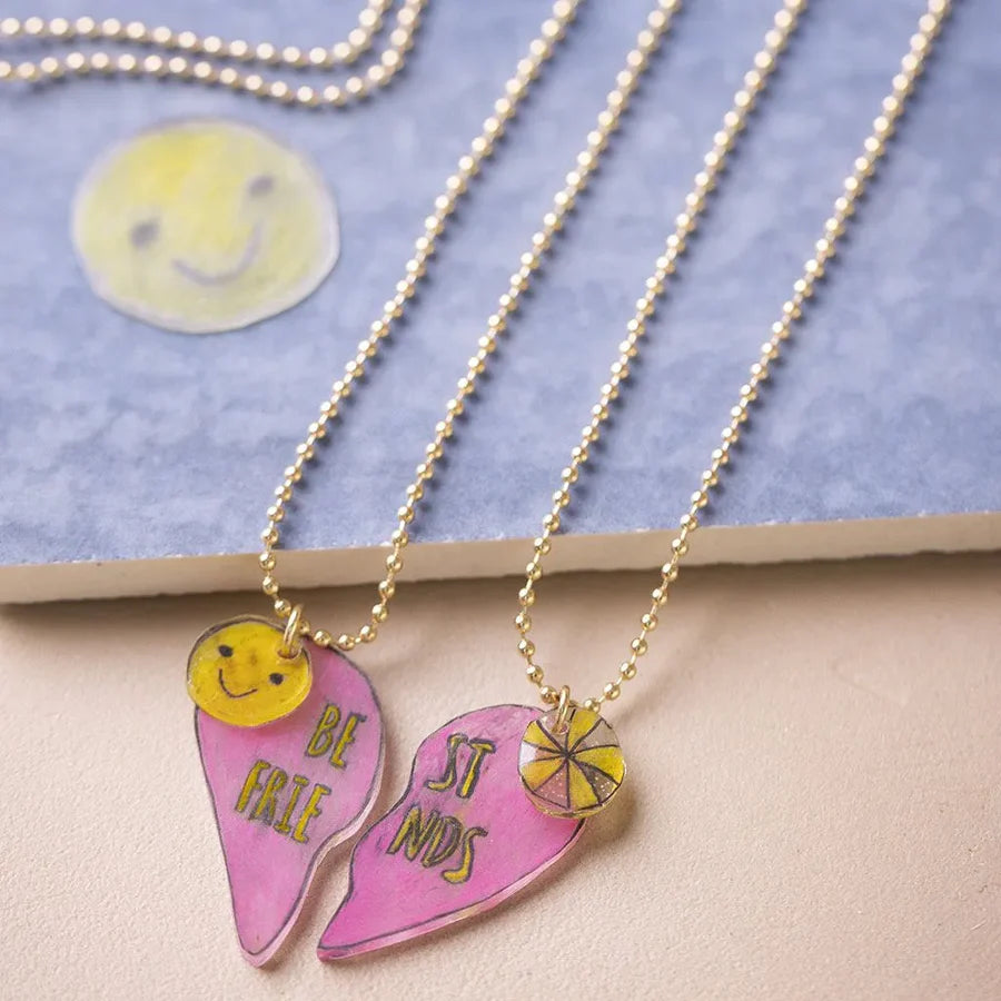 Mini Craft Kit Jewellery Shrink Best Friend Necklaces